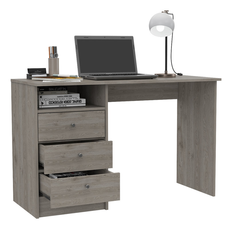 Naples 46" Wide Computer Desk, Black Wengue