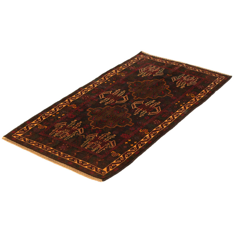 Tapis noir Lynnisha 3 pi 6 po x 6 pi 1 po