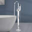 Robinet de baignoire autoportant à poignée simple avec douche à main Topcraft, chrome-87221794