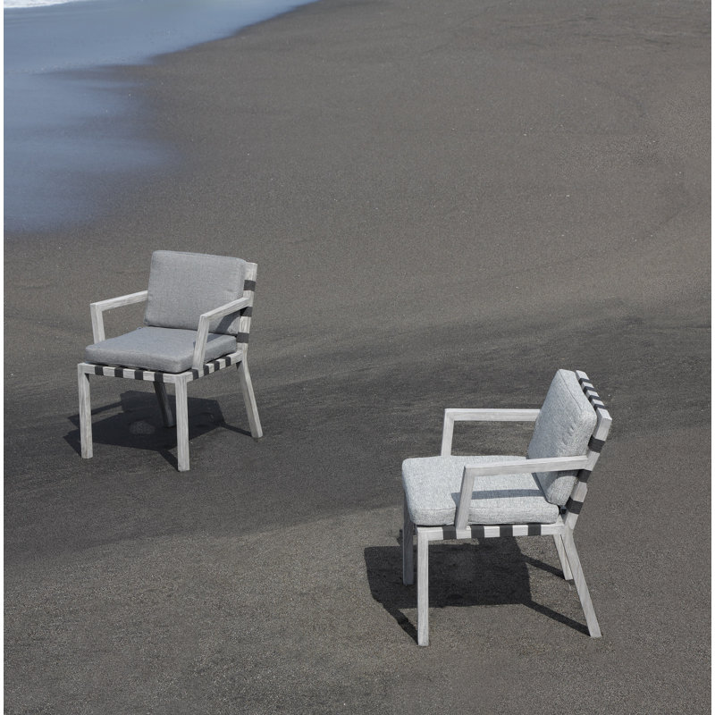 Strap Outdoor Teak Dining Armchair