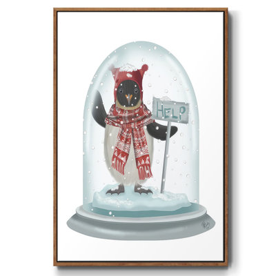 Boule à neige de Noël pingouin