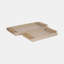 Ivory/Gold Wood Rectangle Decorative Tray