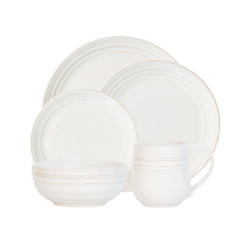 Bilbao 5 - Piece Place Setting, Whitewash