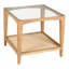 Broderick Glass End Table with Storage