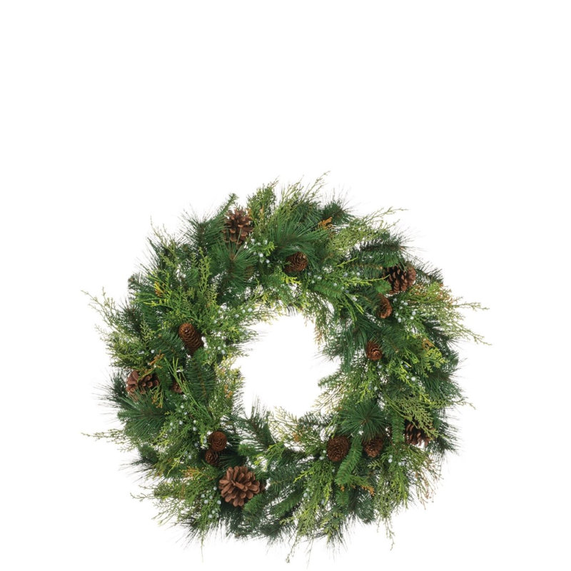 30" Artificial Mixed Pine Wreath