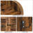 Double Doors Bathroom Wall Cabinet With...