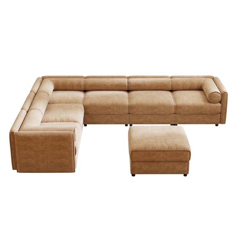 6-Piece Modular Sectional (Camel)