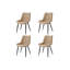 45cm H Side Chair in Brown