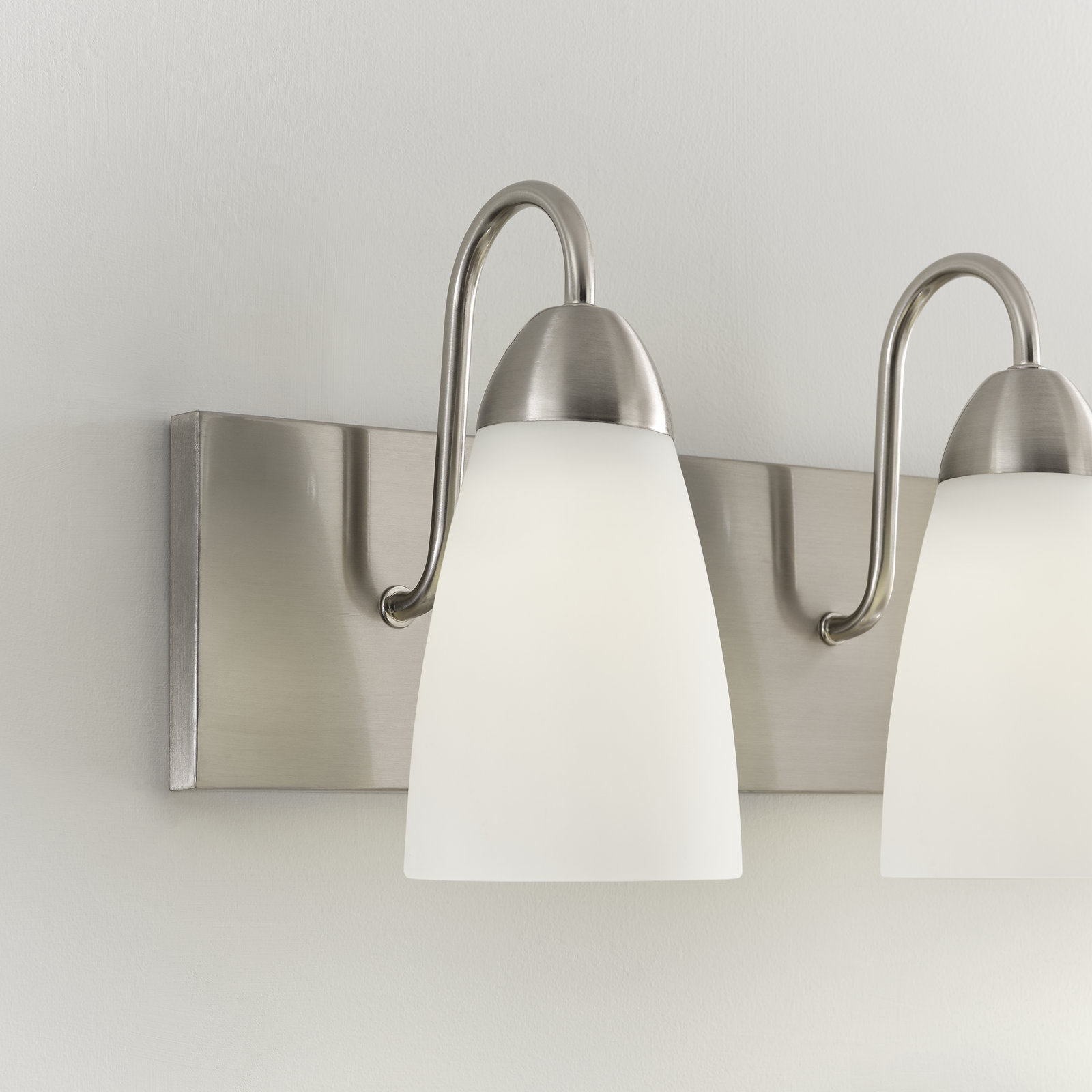 Aitken Dimmable Vanity Light, Yes, Brushed Nickel, 2
