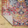 Charleston Power Loom White/Orange/Dark Blue Rug