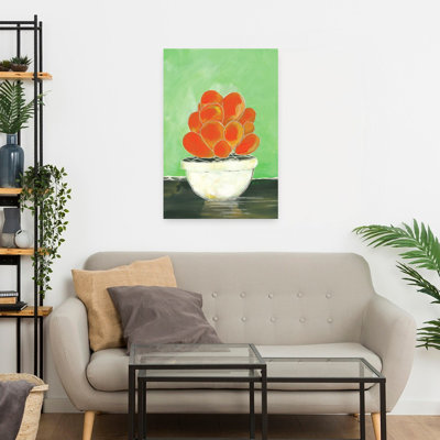 Contemporary Art Bold Modern Abstract Cactus Succulent Landscape Nature Wall Art 1 Piece Wrapped Canvas Wall Art