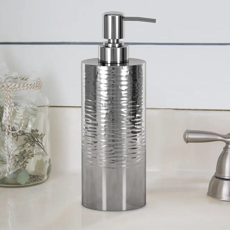Distributeur de savon liquide martelé pour lavabo de salle de bain et évier de cuisine - Distributeur de lotion et de désinfectant