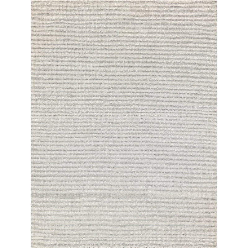 Key West Wool Area Rug in Light Silver, Rectangle 9' x 12'