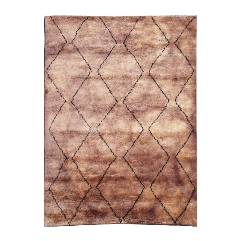 Tapis marocain moderne noué à la main 6 X 8