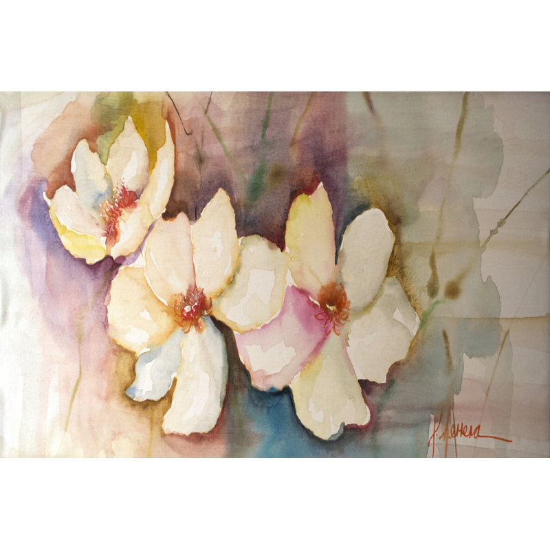 Horizontal Flores VII by Leticia Herrera - Wrapped Canvas Print, 20cm H x 30cm W x 3.8cm D