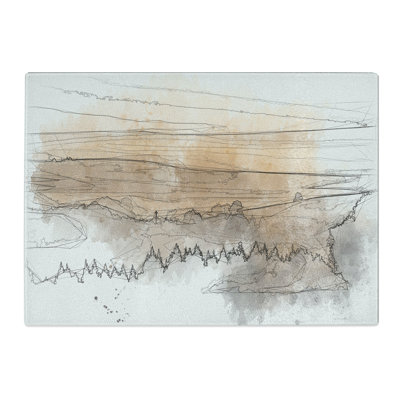 Forest Mist Sketch Chopping Board