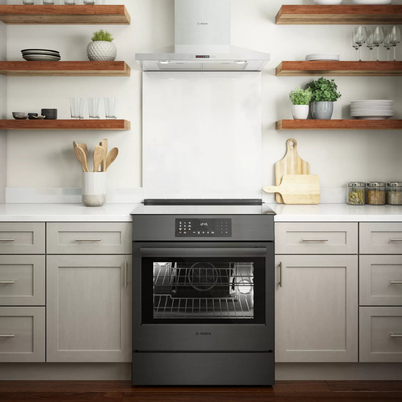 800 Series 31.5" Slide-In Electric Range, Black