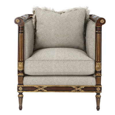 Regent's Visit Linen Cotton Barrel Chair