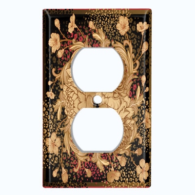 Patterned 1 - Gang Toggle Light Switch Standard Wall Plate