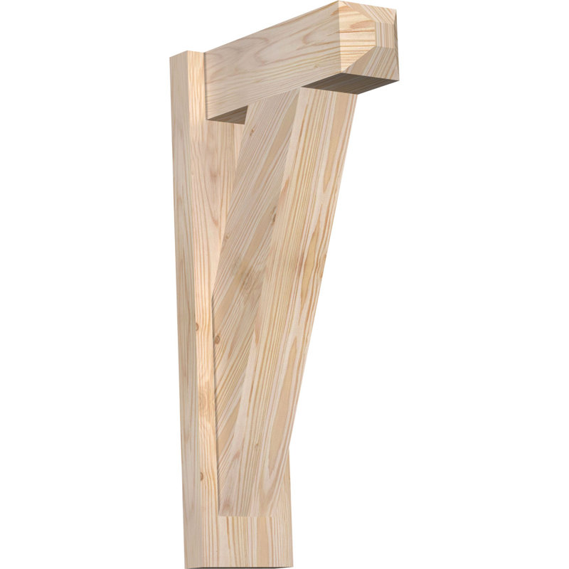 Artisan traditionnel en bois rustique, Sapin Douglas de 5 1/2 po (lisse), P 14 po x H 26 po