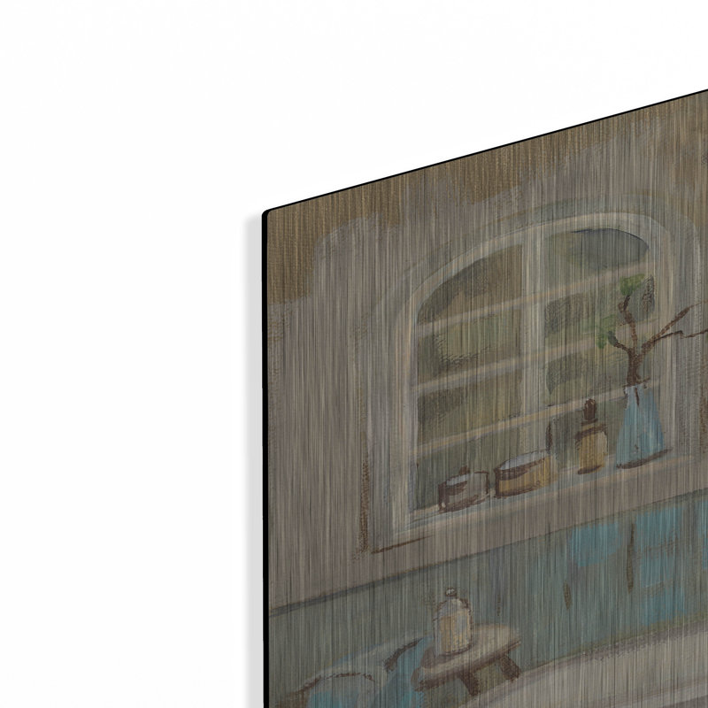 «Serene Bath 1» par Silvia Vassileva, art mural en métal, H 36 po x l 24 po