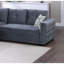 Canapé modulaire convertible en velours gris-1648613219