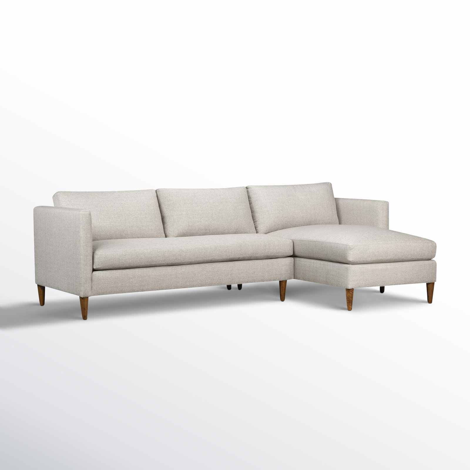 Clifford Chaise Sectional, Turbo Ash Basketweave, Right Hand Facing