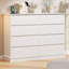 Commode 8 tiroirs pour chambre à coucher, avec tiroirs profonds-117193208