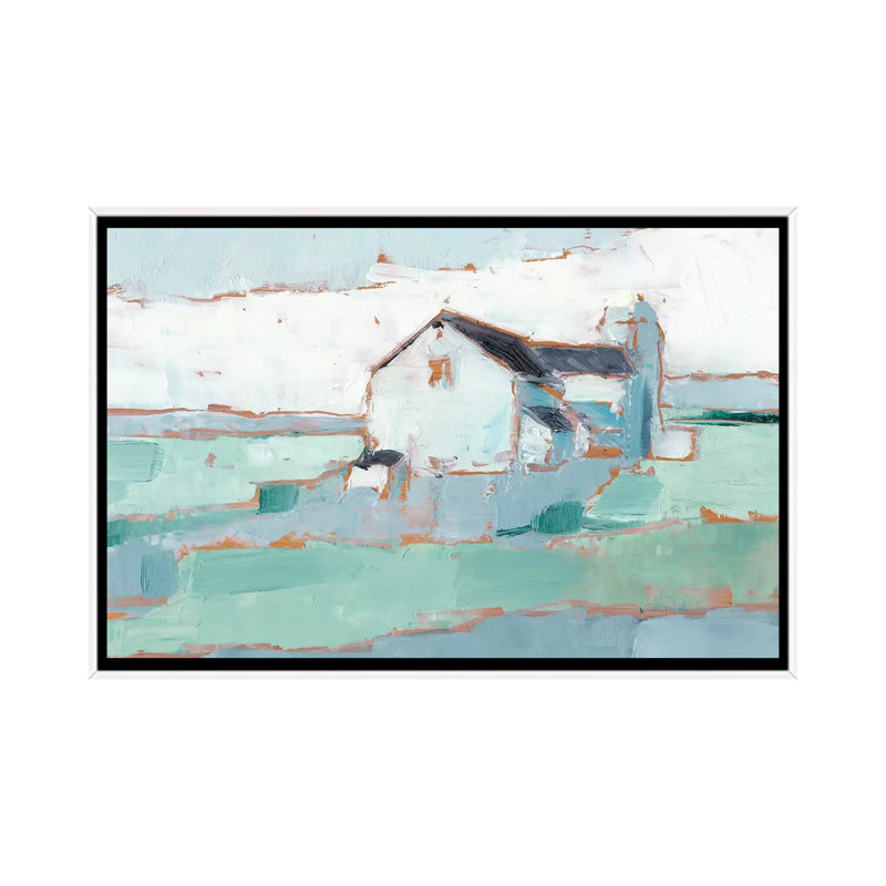 «Farm Ridge I» par Ethan Harper - reproduction d'art sur toile tendue, H 26 po x l 40 po x 1,5 po, Pas de tapis