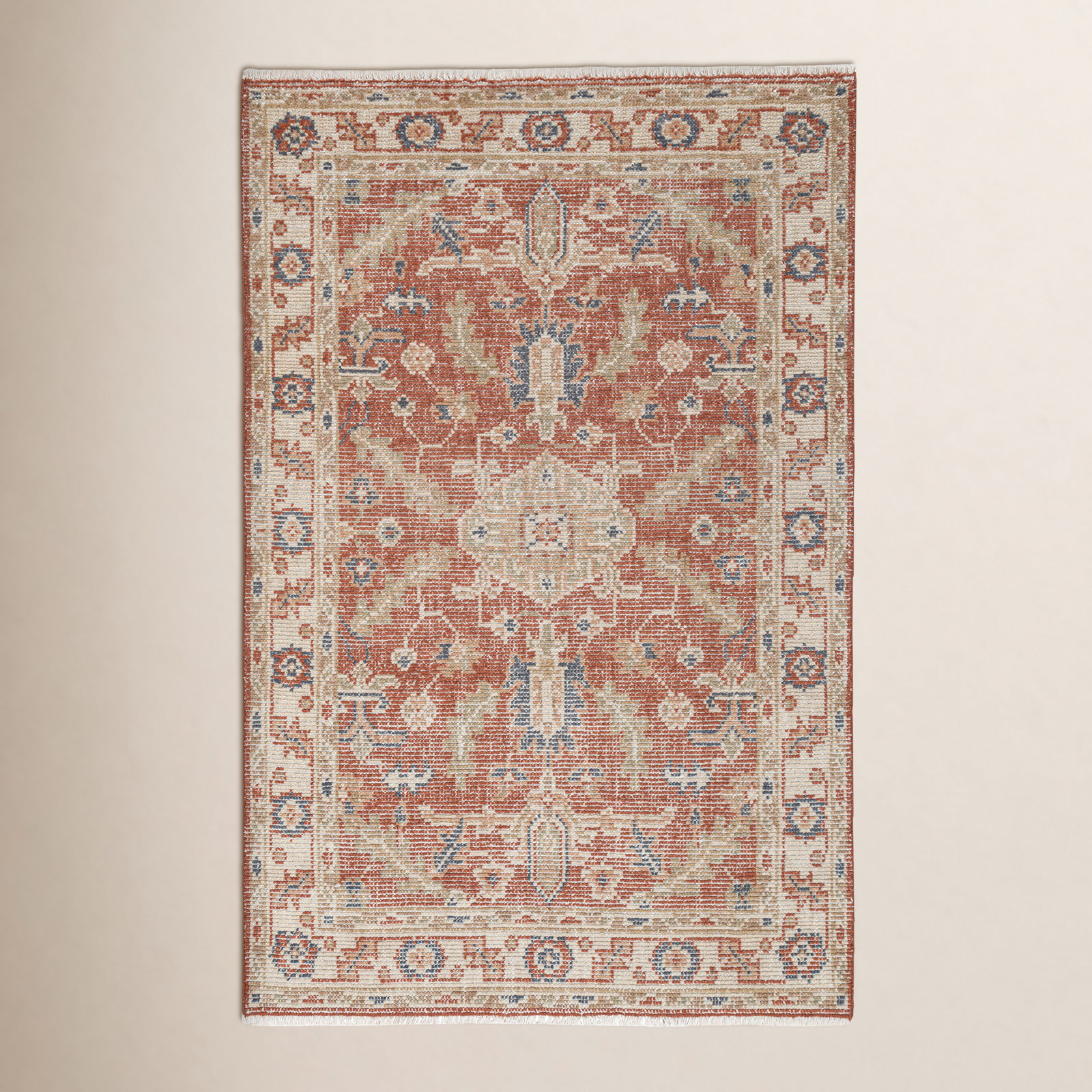 Hand-Knotted Oriental Wool Rug, Rectangle 3' x 5'