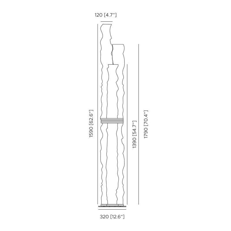 Baggy Trio Floor Lamp