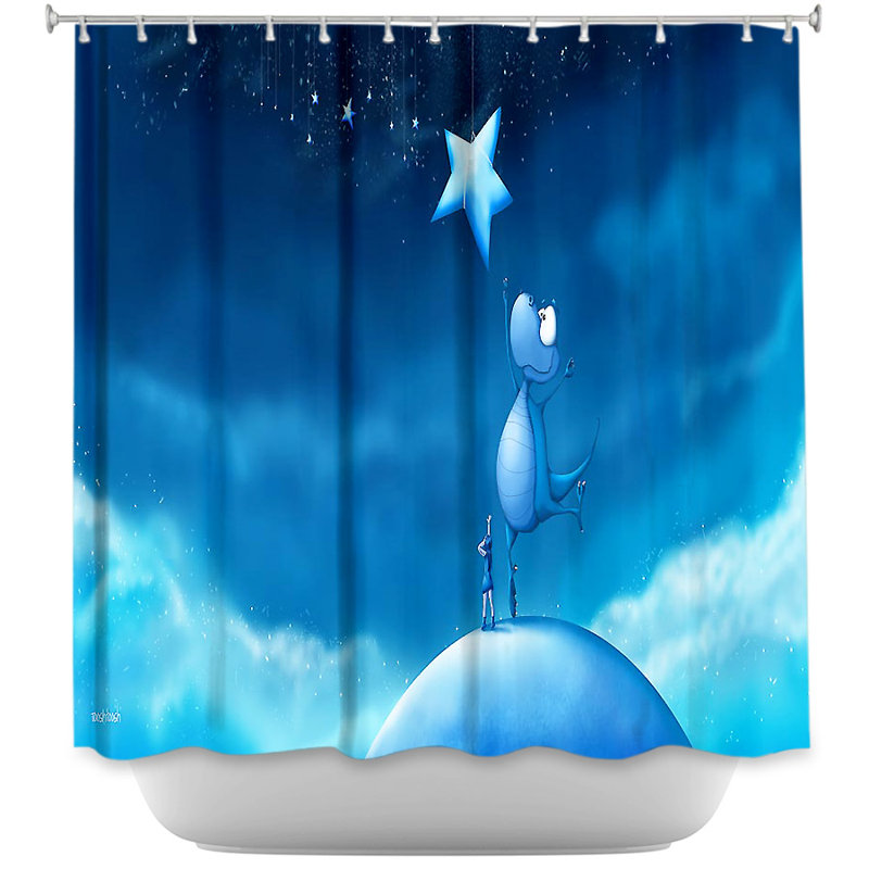 Rideau de douche simple Reach for a Star
