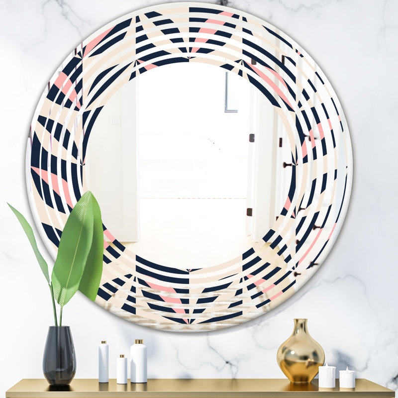 Miroir mural Wave Cottage Americana, 23,6 po x 23,6 po, Motif floral botanique III