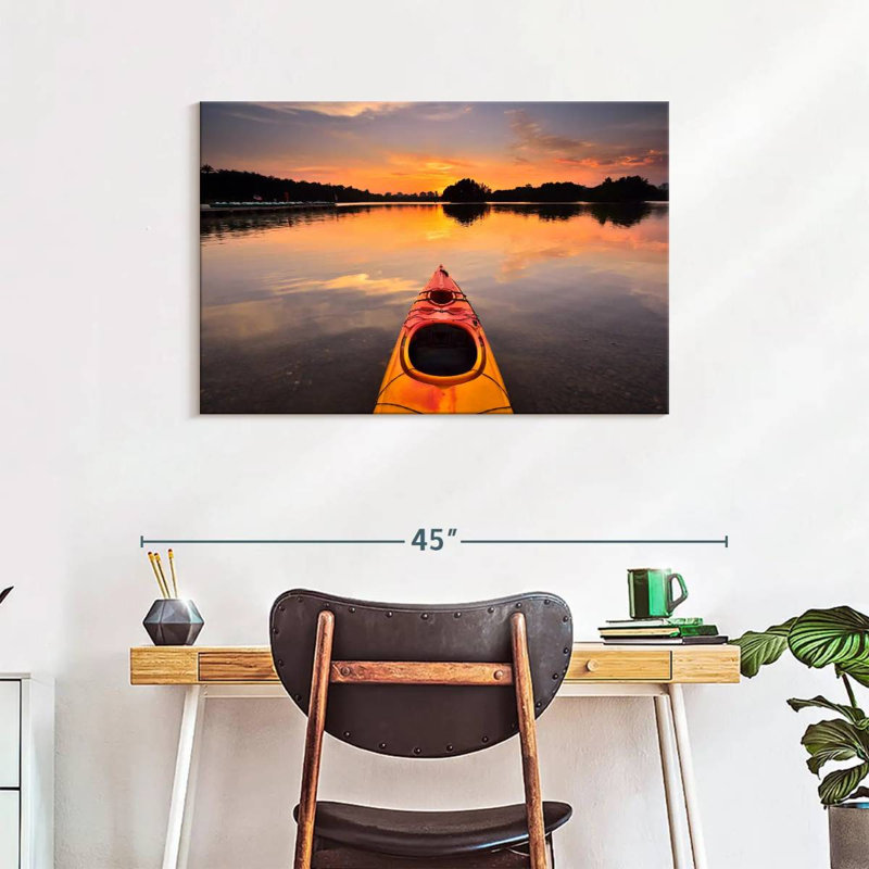 Mehar Orange Kayak, 24" H x 36" W