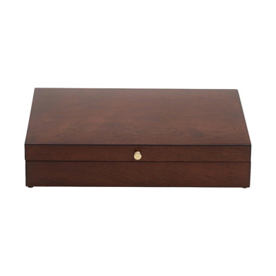 Promotional Brown Silverware Chest with Brown Lining