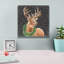 «Woodland Holidays Stag Black» par Danhui Nai, art mural sur toile-678250809
