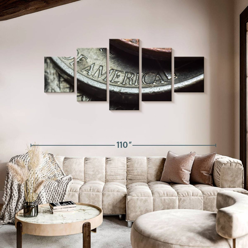 Coins, 42" H x 92" W