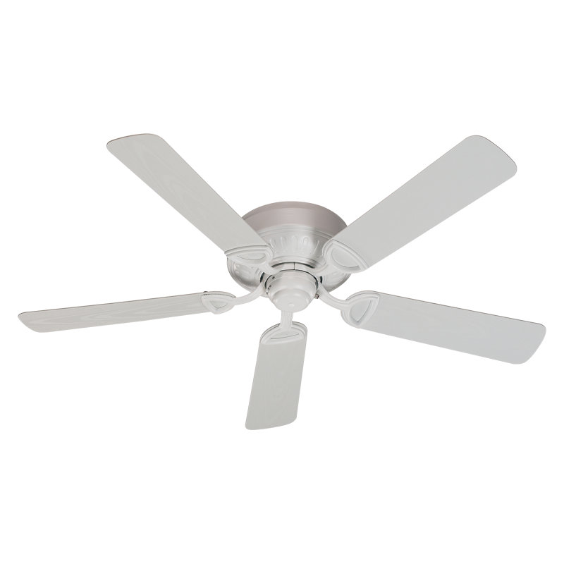 Meira 52'' Ceiling Fan, Studio White with White Blades