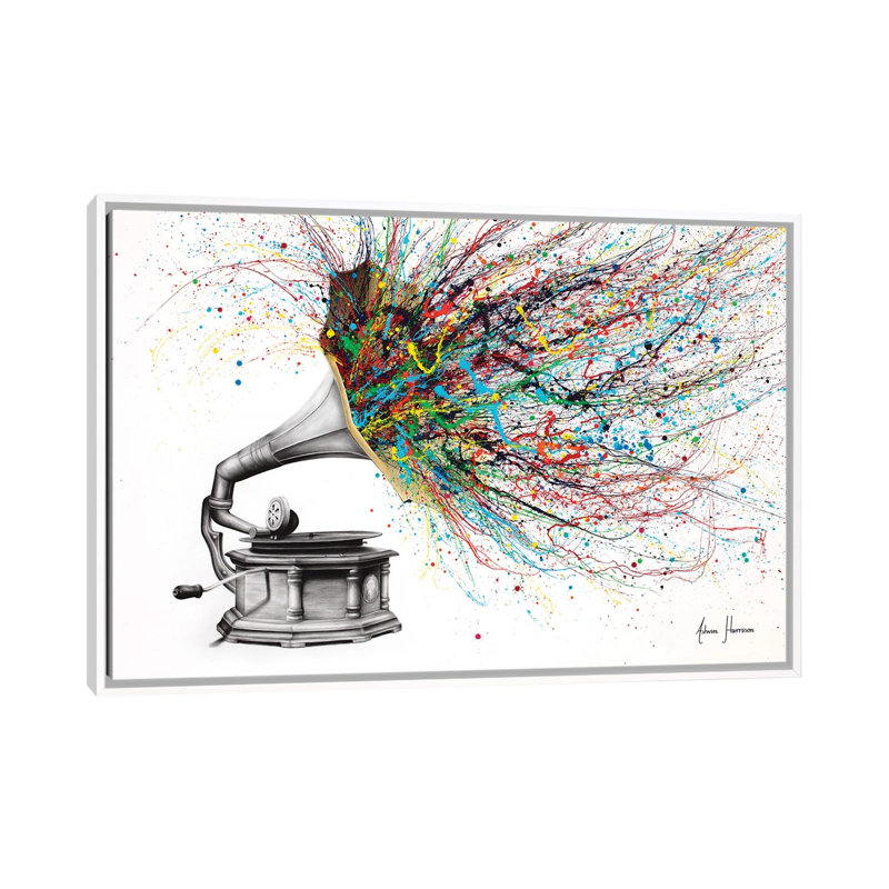 «Radical Rhapsody» par Ashvin Harrison, reproduction, H 26 po x l 40 po x P 1,5 po, Toile encadrée flottée blanche, Non