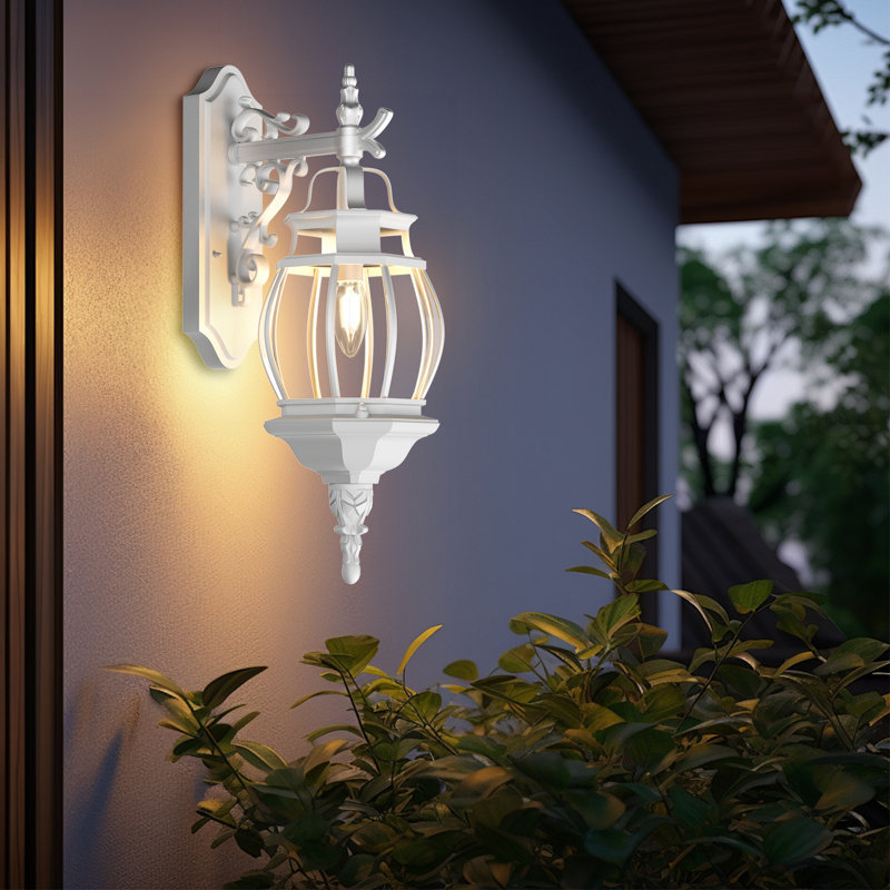 Abruscato Aluminum Wall Light, White, 19.5"H x 6.3"W x 10.4"D