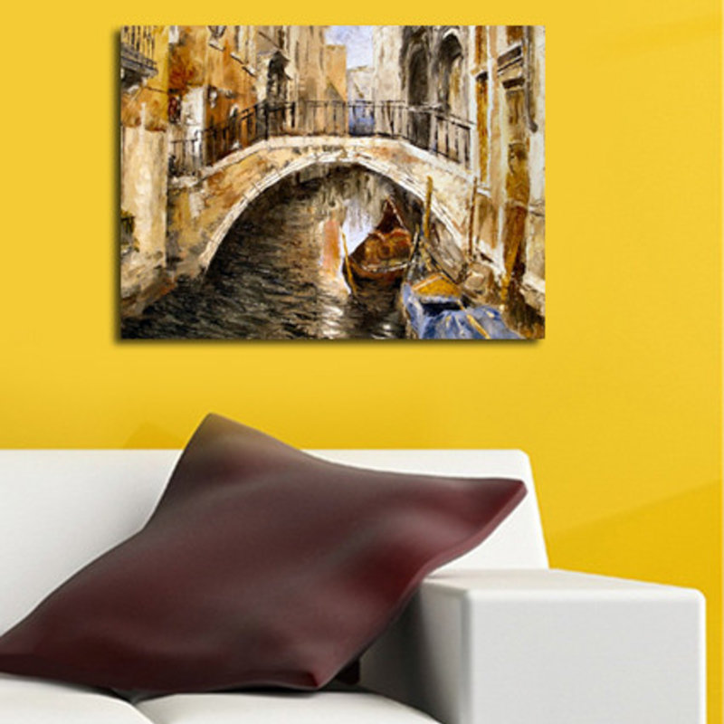 Superbe peinture sur toile décorative, 11,8 po x 15,7 po | 100% toile de suède, cadre 100% bois (épaisseur: 1,2 po) | Parfaite pour le salon, la chambre à coucher ou le bureau, cette œuvre d'art élégante rehaussera tout espace