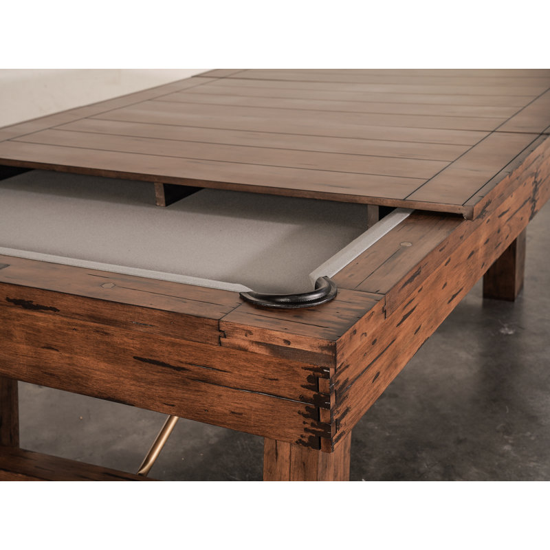 Isaac Slate Pool Table with Dining Top | Professional Installation Included, Gray