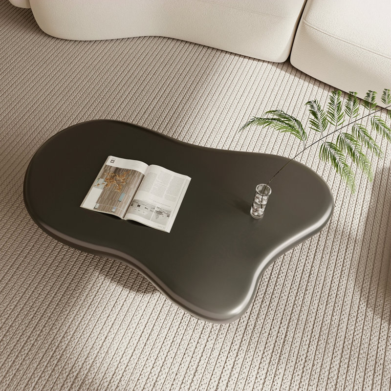 Table basse en forme de nuage pour le salon, H 15,87 po x L 47,36 po x l 31,62 po, Noir