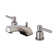 Kingston Brass Concord Two-Handle 3-Hole Deck Mount Widespread Bathroom Faucet with Retail Pop-Up Drain
