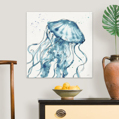 Reproduction d’art sur toile, "Deep Sea X Teal" par Anne Tavoletti