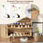 Rattan Shoe Cabinet with 2 Flip Drawers & Bottom Shelf, Freestanding Hidden Shoe Storage Cabinet for Entryway, Narrow Shoe Rack Cabinet for Hallway Foyer-2055517493