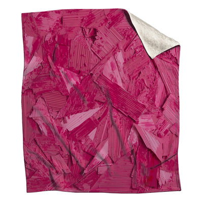 Pink Textured Abstract Blankets