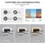 3-Light 65cm LED Flush Mount,Modern Dimmable LED Ceiling Light With Remote,Square Aluminum Frame