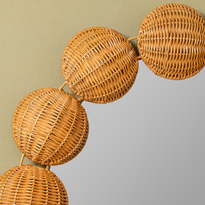 Oval Bamboo / Rattan Mirror