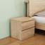 Tables de chevet compactes en bois, finition naturelle, design moderne pour la maison